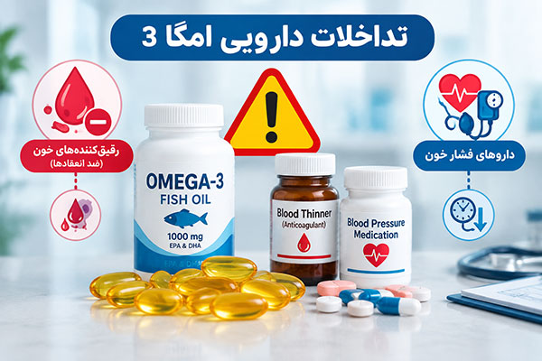 تداخلات دارویی امگا 3