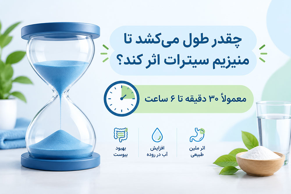 چقدر طول می‌کشد تا منیزیم سیترات اثر کند؟